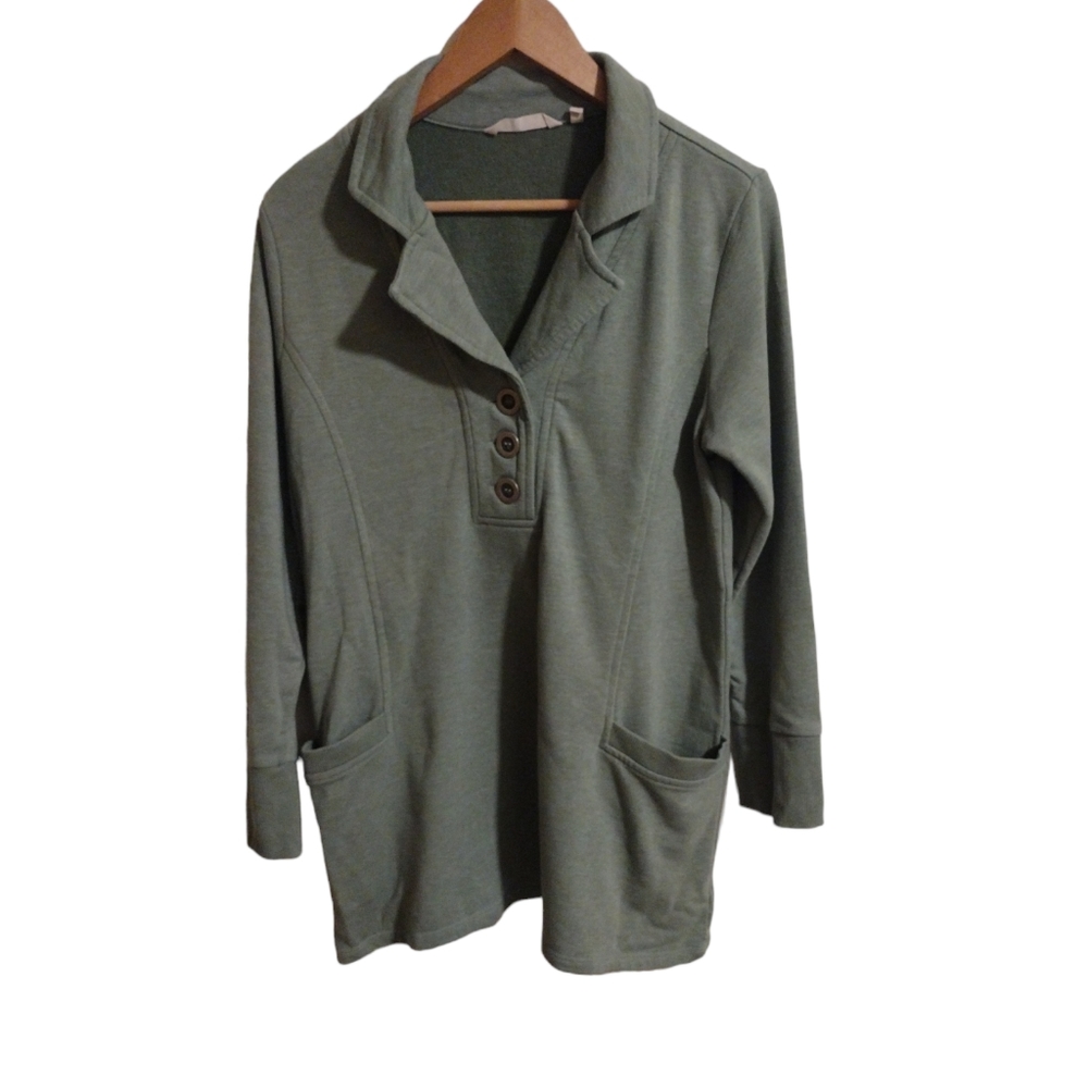 Soft Surroundings button pullover